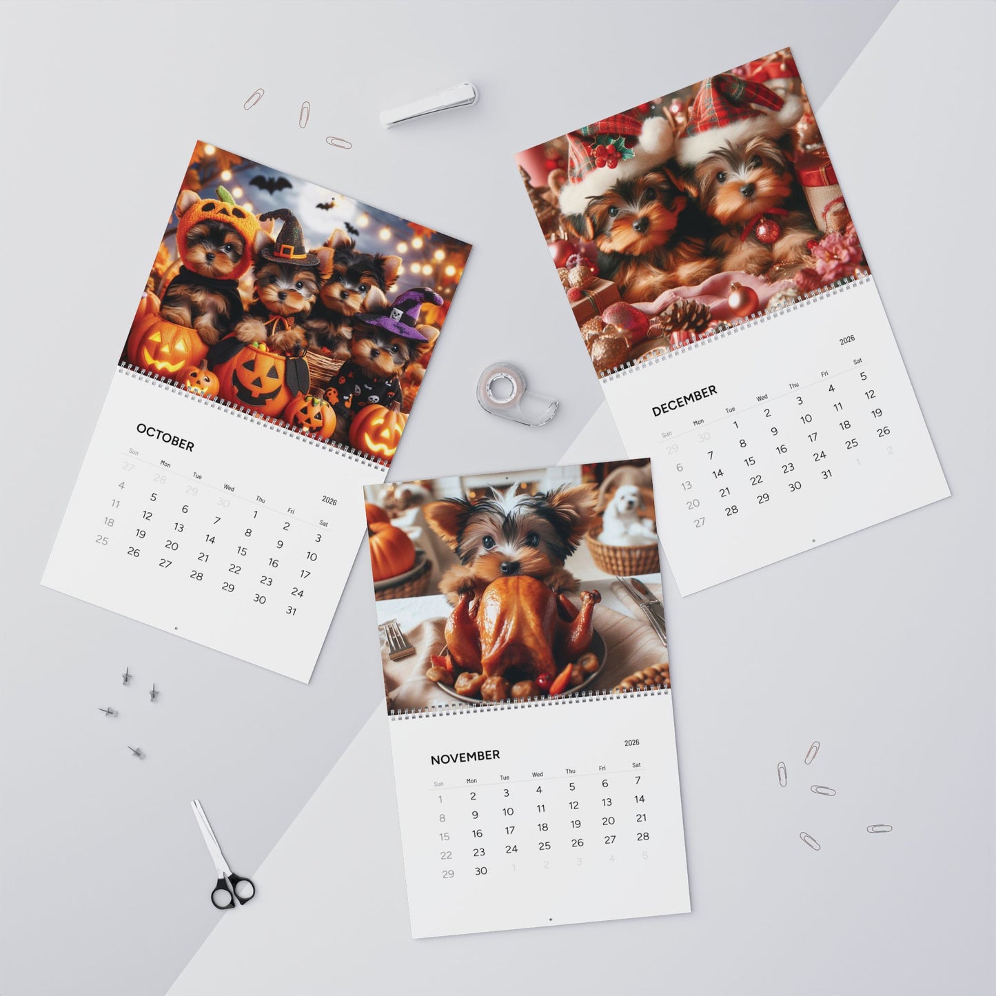 Yorkie Joy 2026 Wall Calendar – A Year of Adorable Puppy Moments