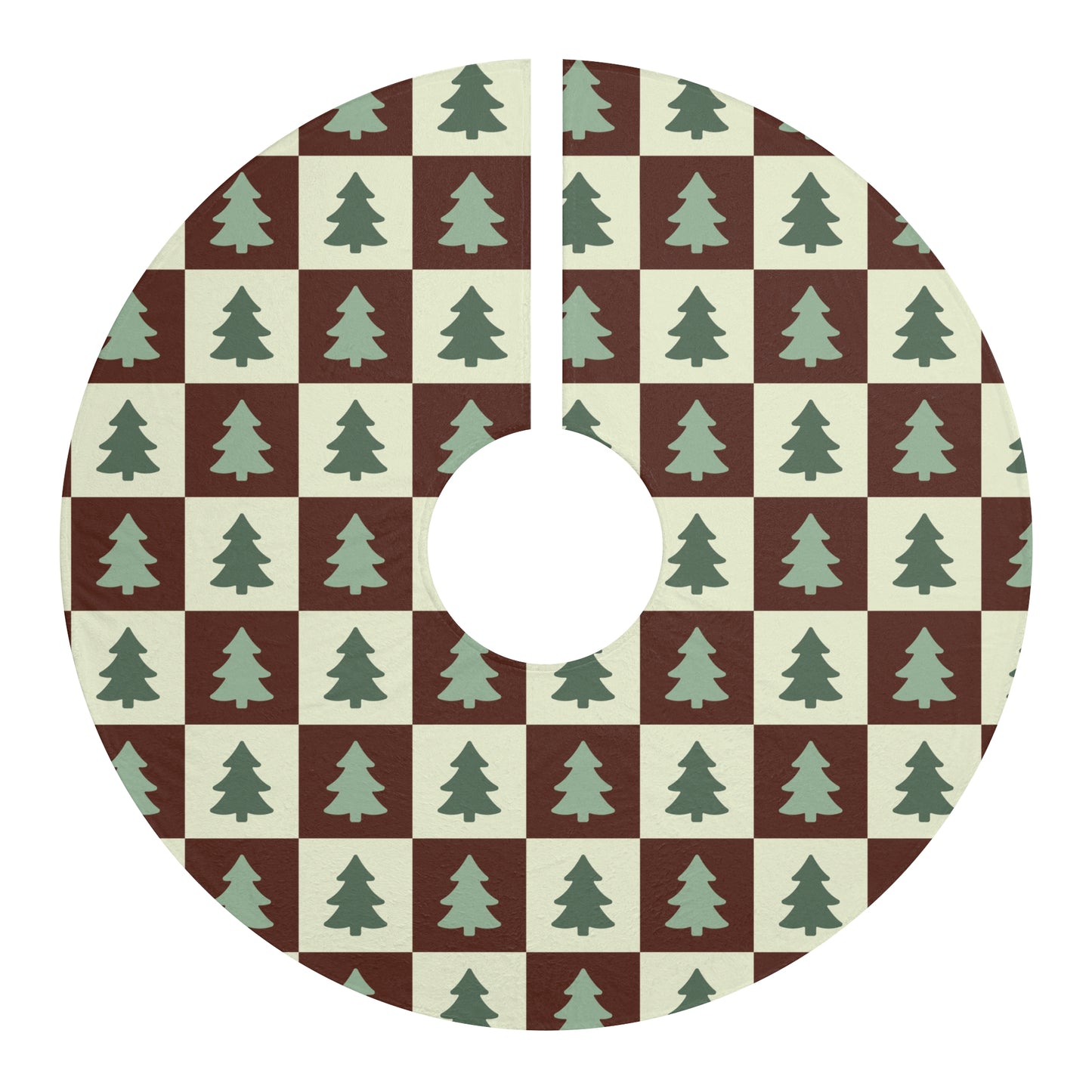 Merry Mint Christmas Tree Skirt – Cozy Holiday Charm