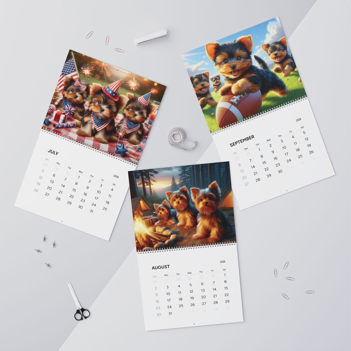 Yorkie Joy 2026 Wall Calendar – A Year of Adorable Puppy Moments