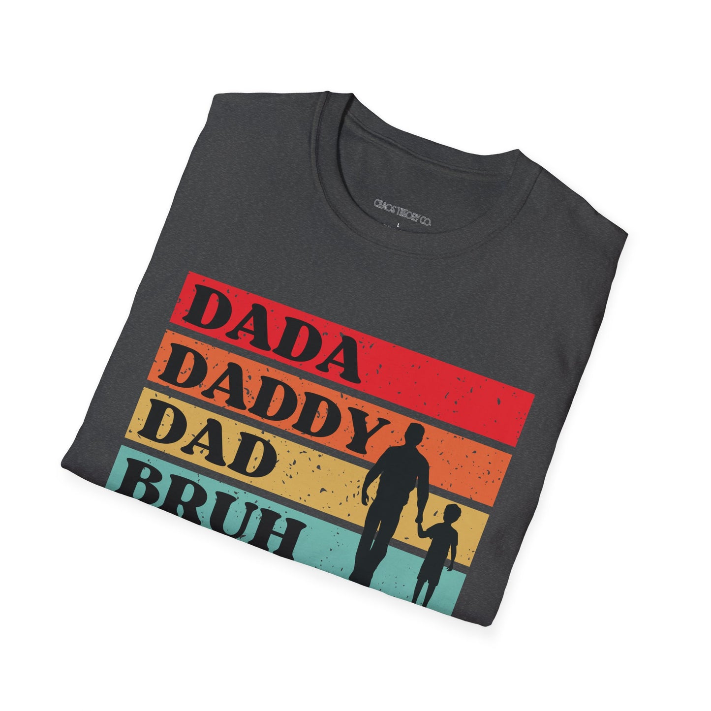 The Evolution of Parenting – Dad Edition T-Shirt - Funny Retro Dad Graphic Tee