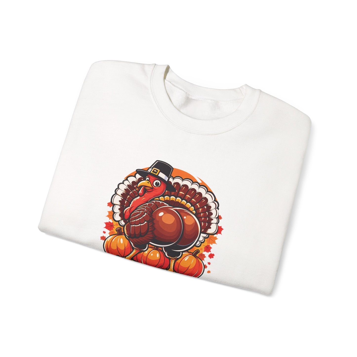 Twerky Time Men’s Thanksgiving Sweatshirt – Funny Turkey Holiday Crewneck