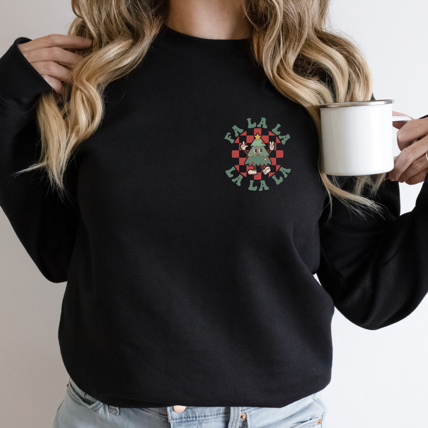 Deck the Halls and Not Your Husband Women’s Sweatshirt – Funny Christmas Crewneck