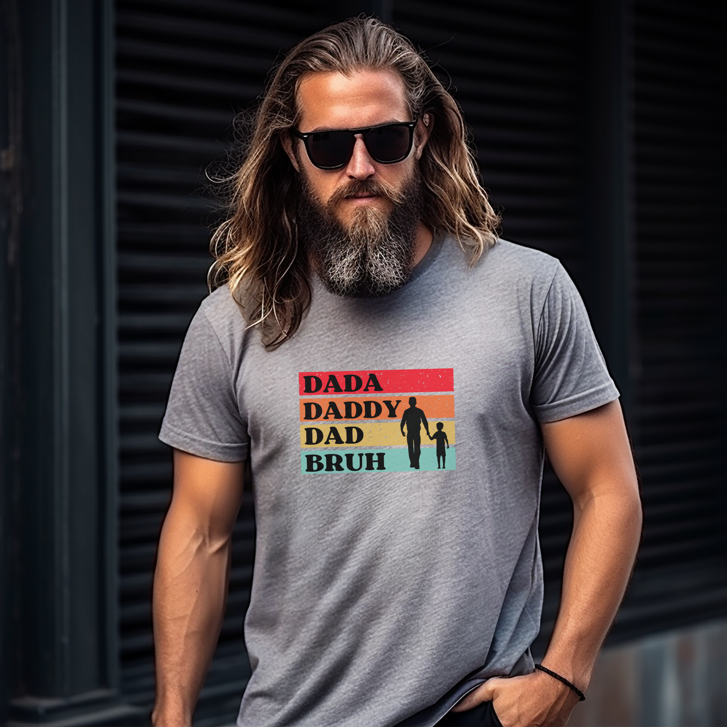 The Evolution of Parenting – Dad Edition T-Shirt - Funny Retro Dad Graphic Tee