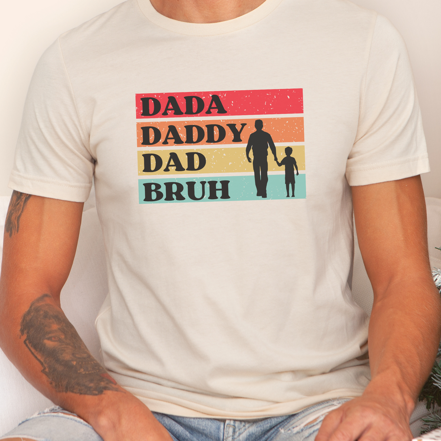 The Evolution of Parenting – Dad Edition T-Shirt - Funny Retro Dad Graphic Tee
