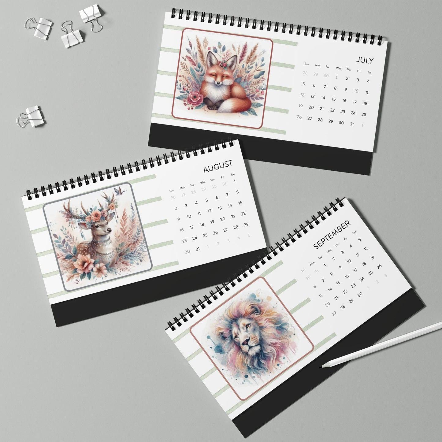 Animal Kingdom 2026 Desktop Calendar