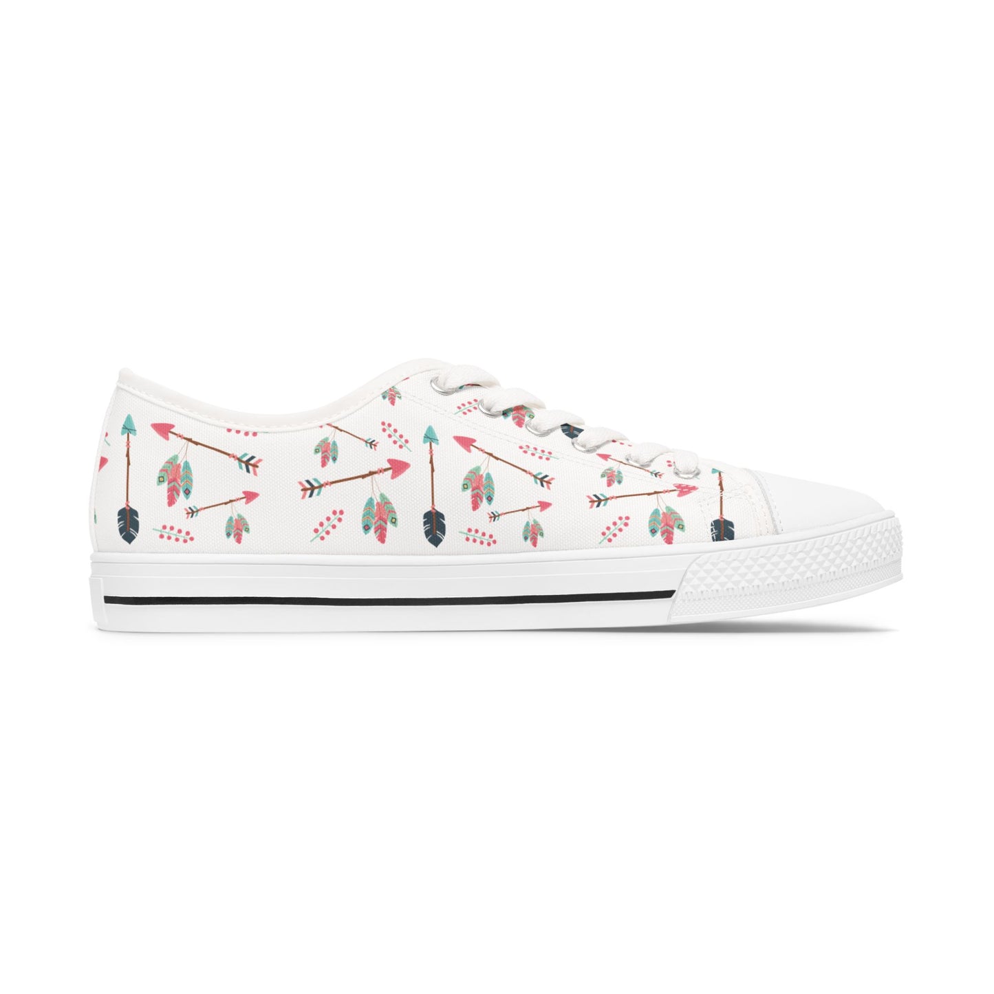 Boho Feather Dreams Women’s Sneakers – Chic, Comfortable, and Free-Spirited Footwear