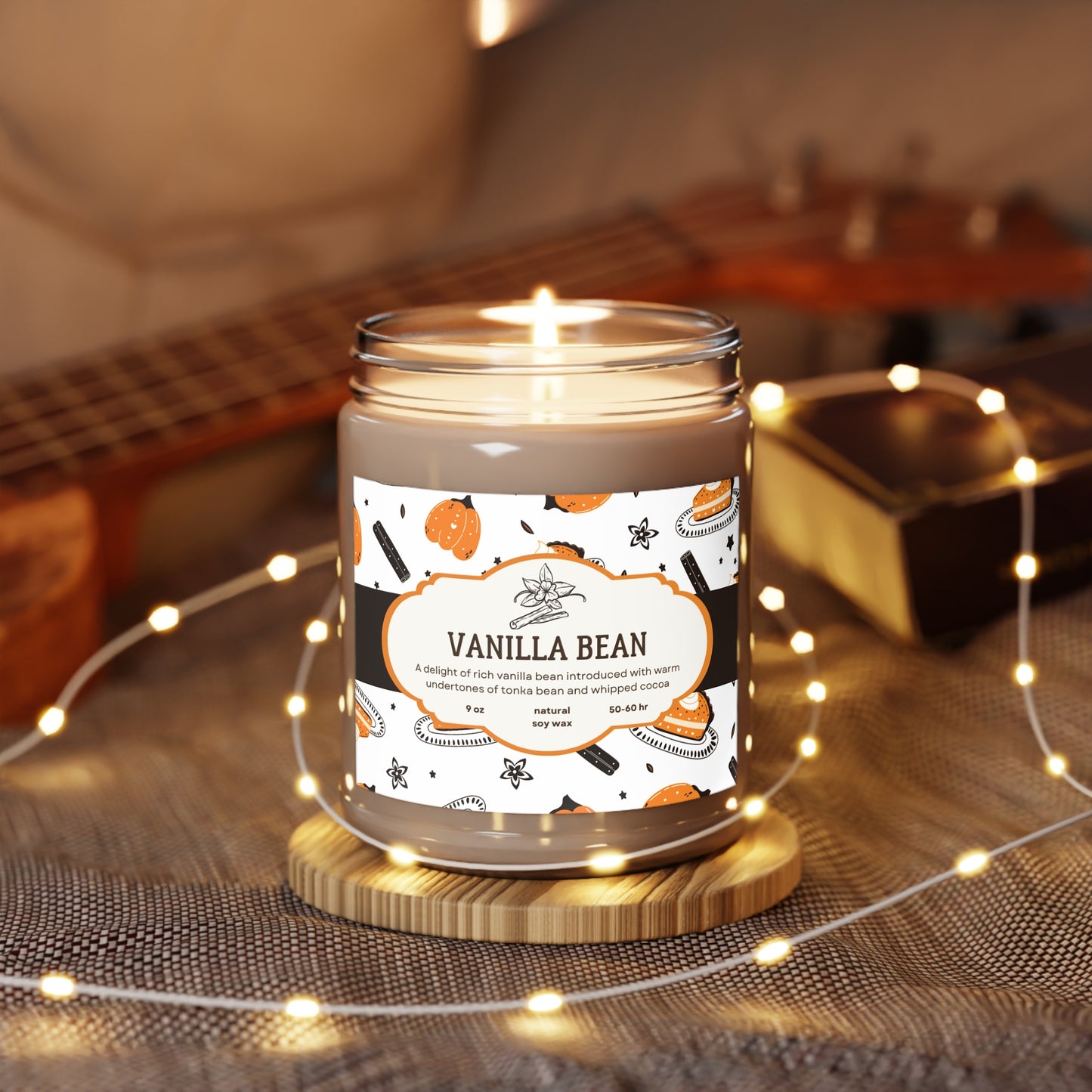 Fall Scents Natural Soy Wax Candle – Vanilla Bean, Comfort Spice & Spiced Pumpkin Ginger | Eco-Friendly Soy Wax