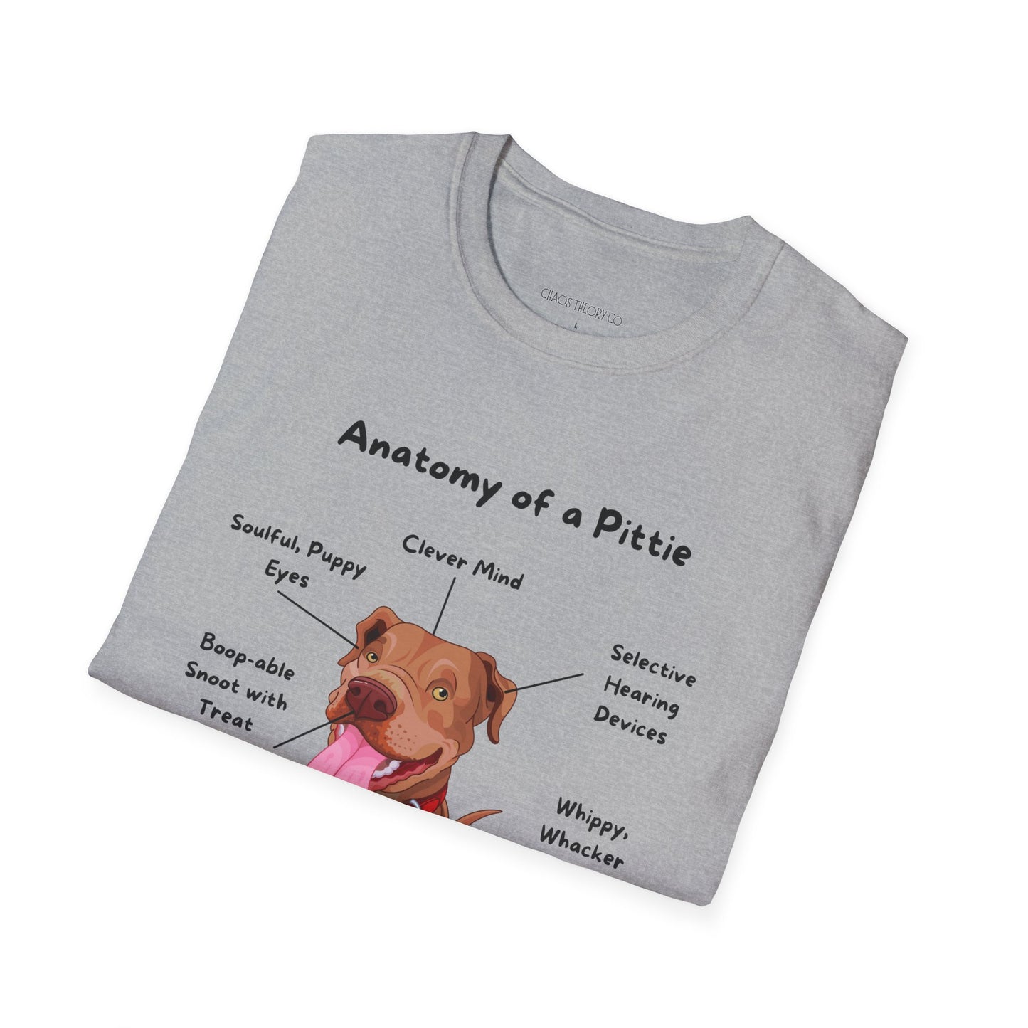 Anatomy of a Pittie T-Shirt – Funny Pitbull Lover Graphic Tee