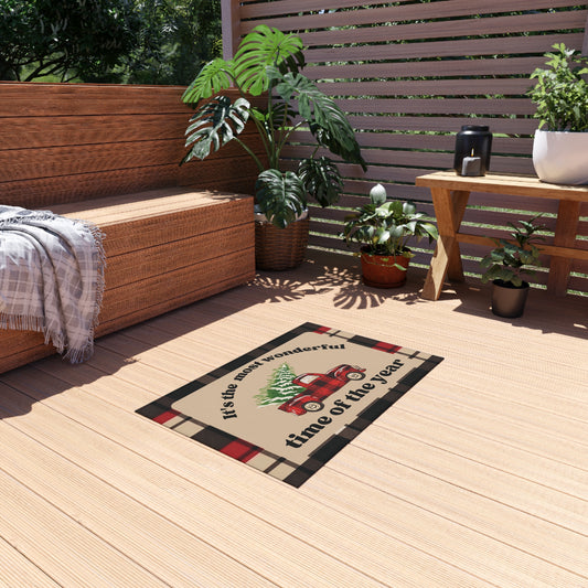 It’s the Most Wonderful Time of the Year Outdoor Mat – Festive Porch & Entryway Décor