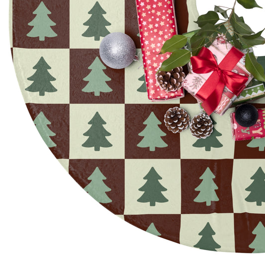 Merry Mint Christmas Tree Skirt – Cozy Holiday Charm