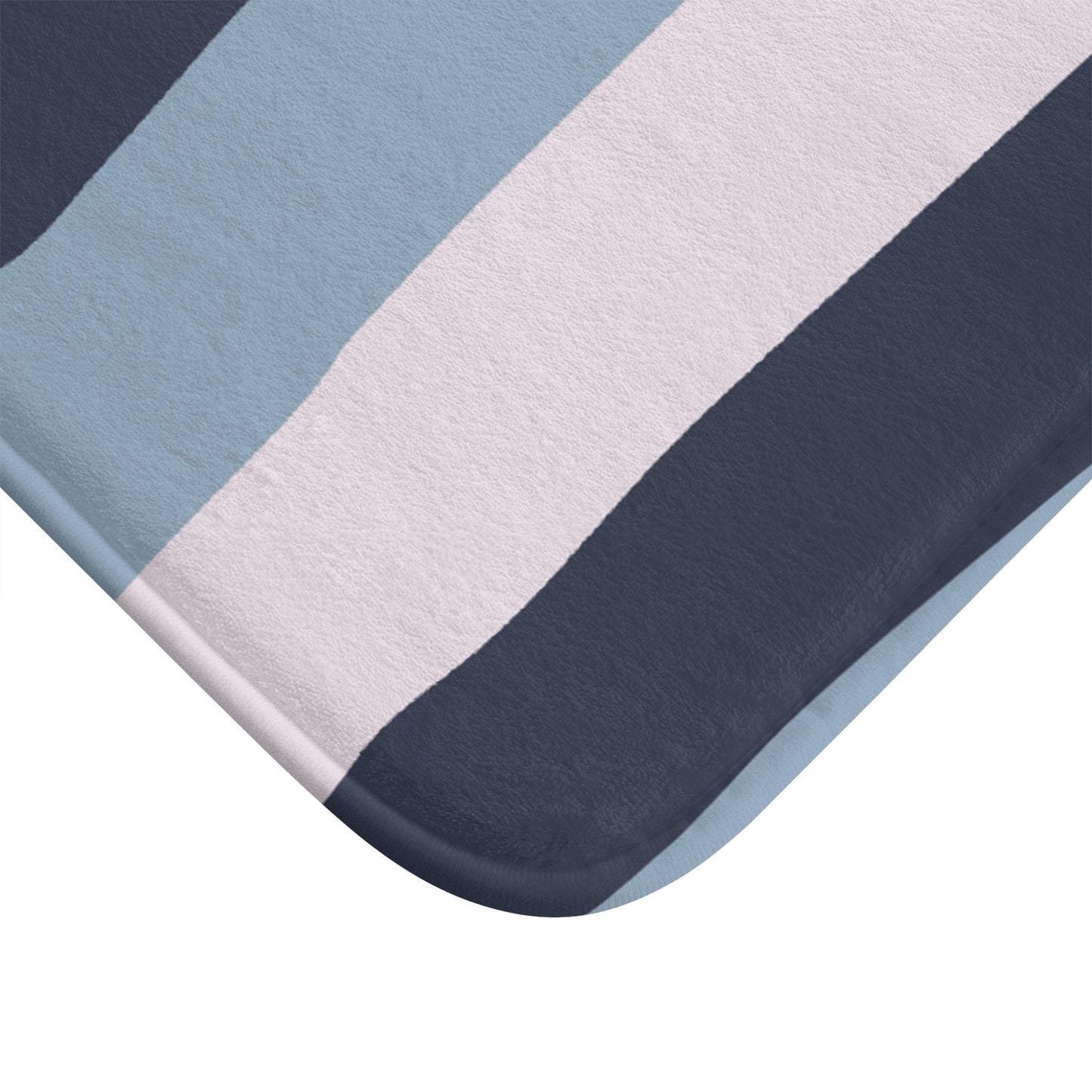 Nautical Spirit Bath Mat – Coastal Microfiber Bath Rug with Anti-Slip Backing